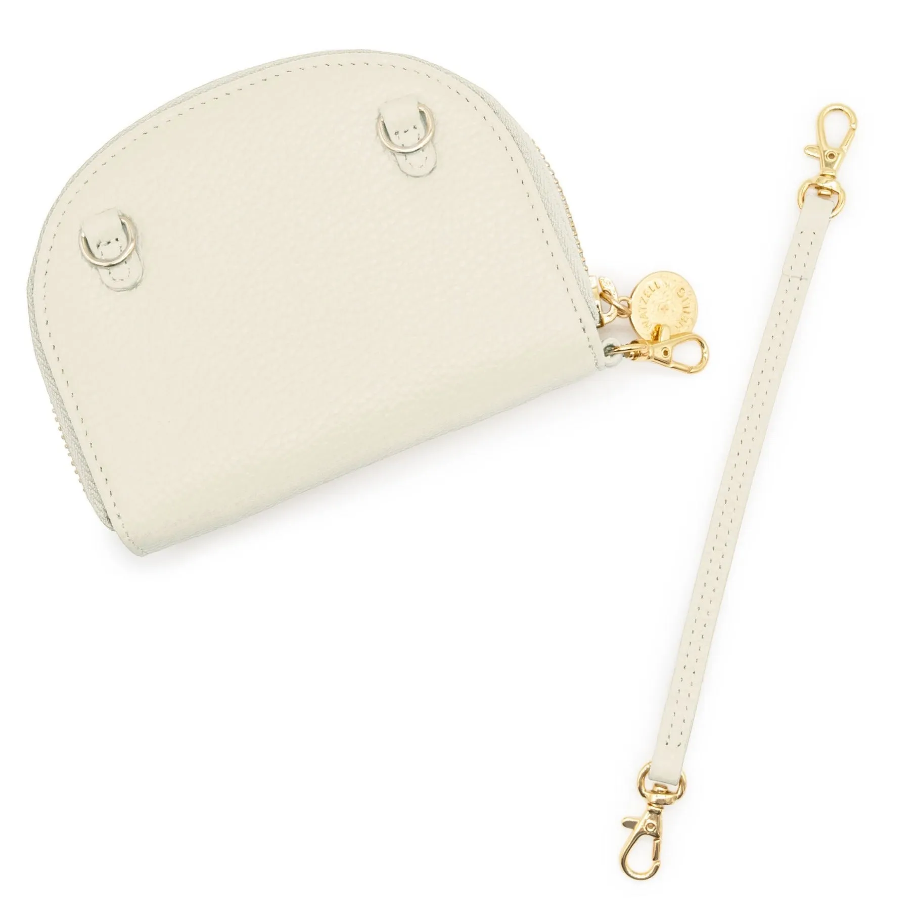 Cream Zip Coin Pouch 2.0