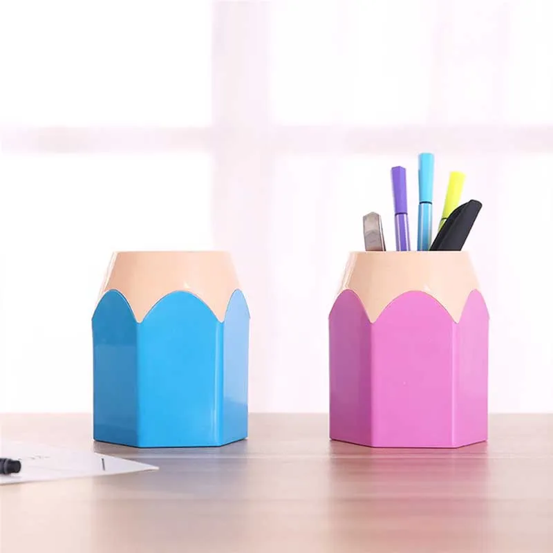 Creative Pencil Shaped Pen &amp; Makeup Brushes Holder