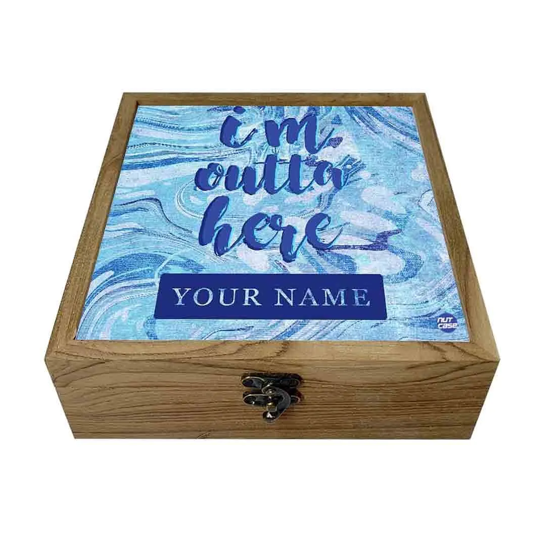 Custom Travel Gifts - I Am Outta Here Blue