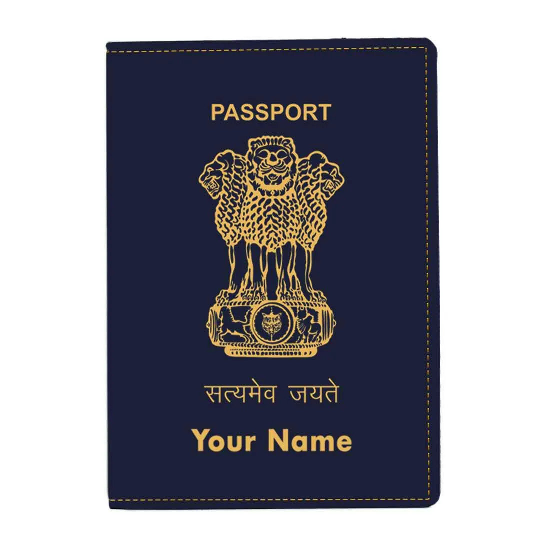 Customized Passport Holder Cover -  INDIAN PASSPORT STYLE