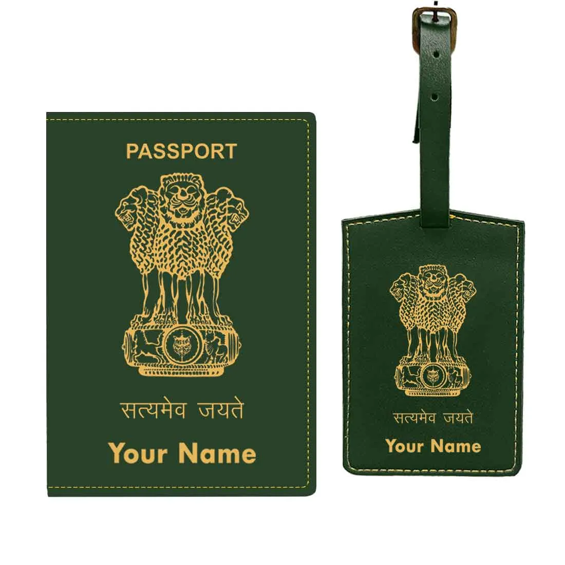 Customized Passport Holder Cover -  INDIAN PASSPORT STYLE