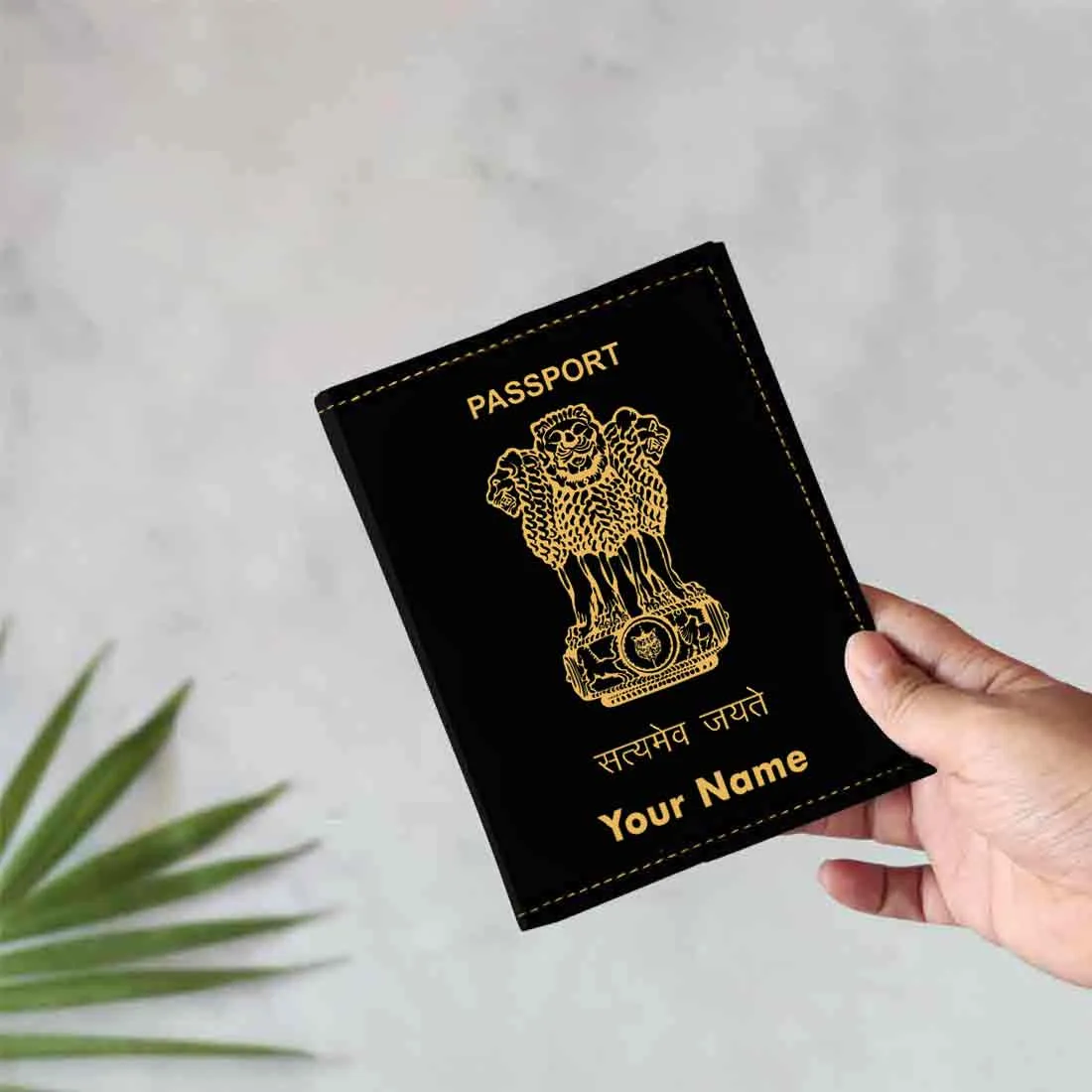 Customized Passport Holder Cover -  INDIAN PASSPORT STYLE