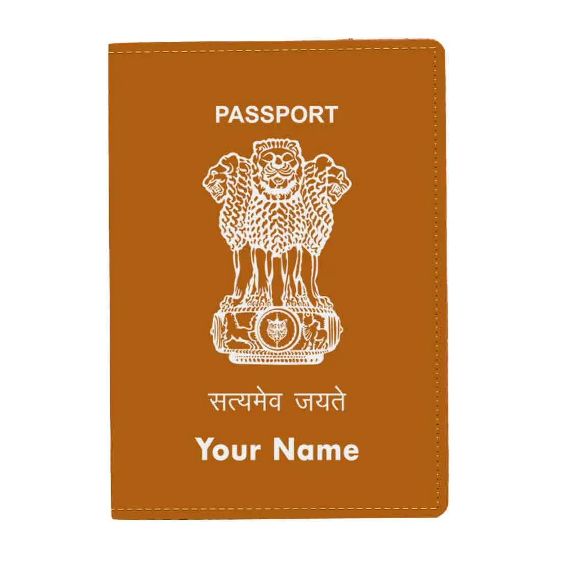 Customized Passport Holder Cover -  INDIAN PASSPORT STYLE