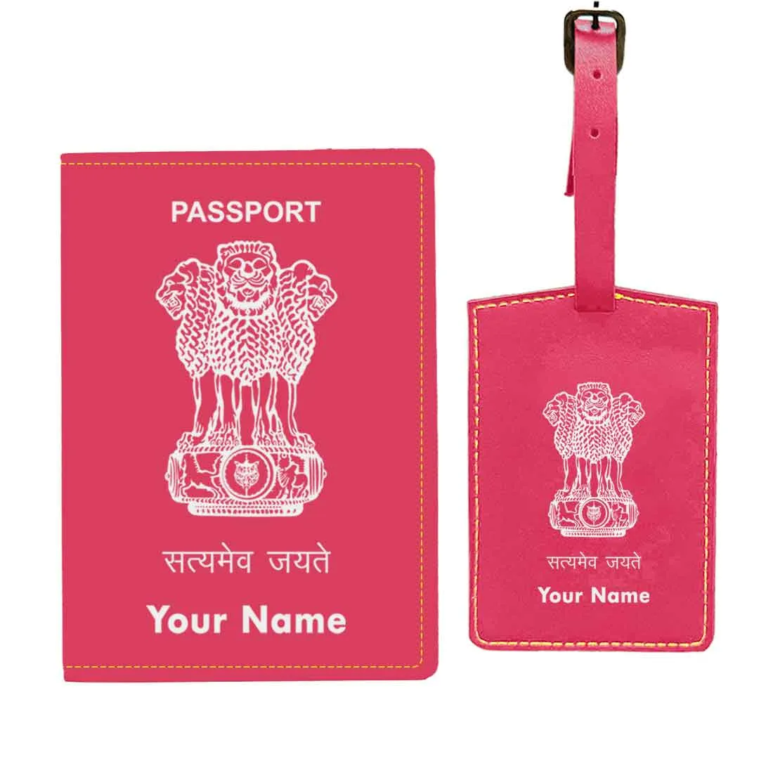 Customized Passport Holder Cover -  INDIAN PASSPORT STYLE