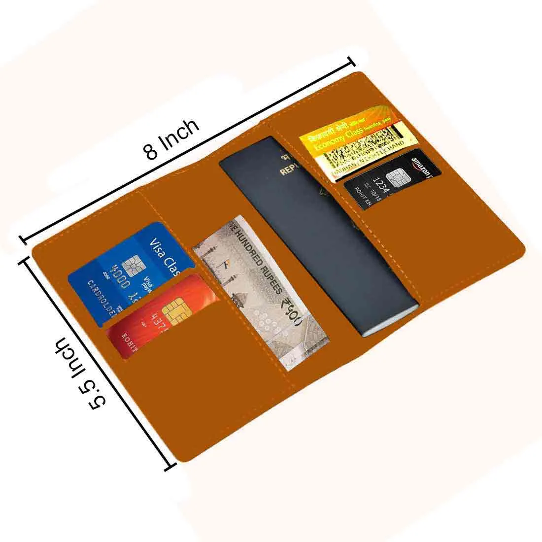 Customized Passport Holder Cover -  INDIAN PASSPORT STYLE