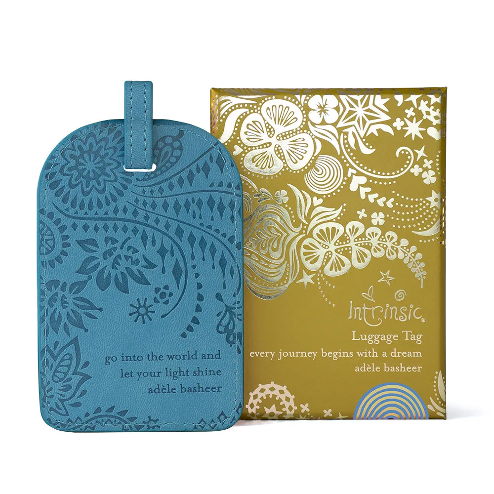 Denim Days Blue Luggage Tag