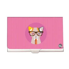 Designer Visiting Card Holder Nutcase -Kitty Gets Serious
