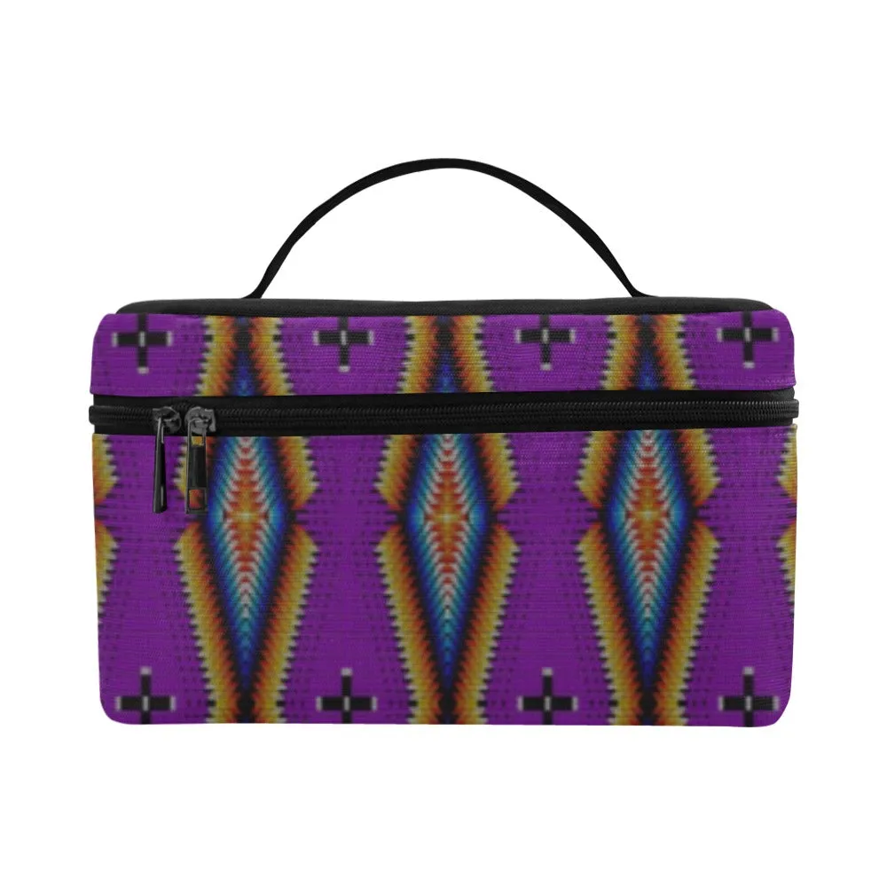 Diamond in the Bluff Purple Cosmetic Bag/Large