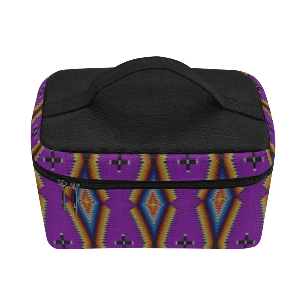 Diamond in the Bluff Purple Cosmetic Bag/Large