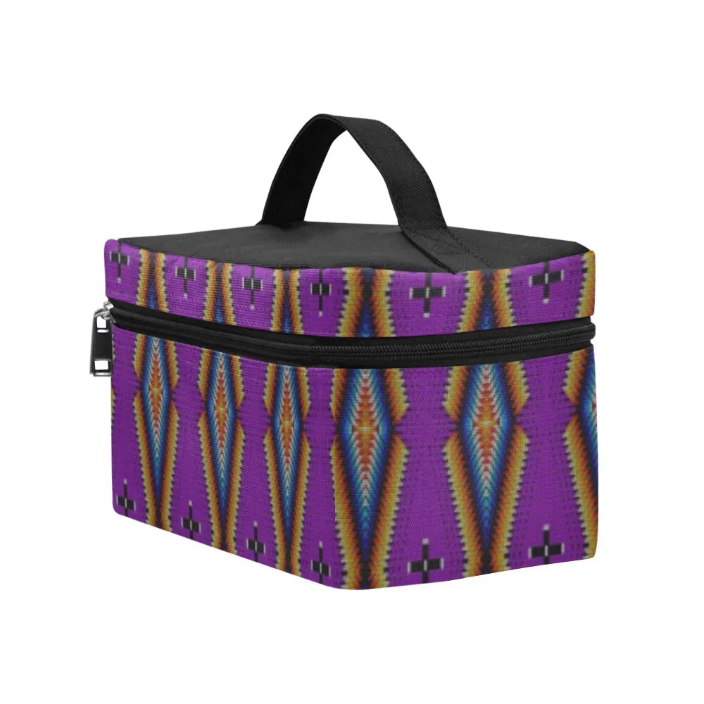 Diamond in the Bluff Purple Cosmetic Bag/Large