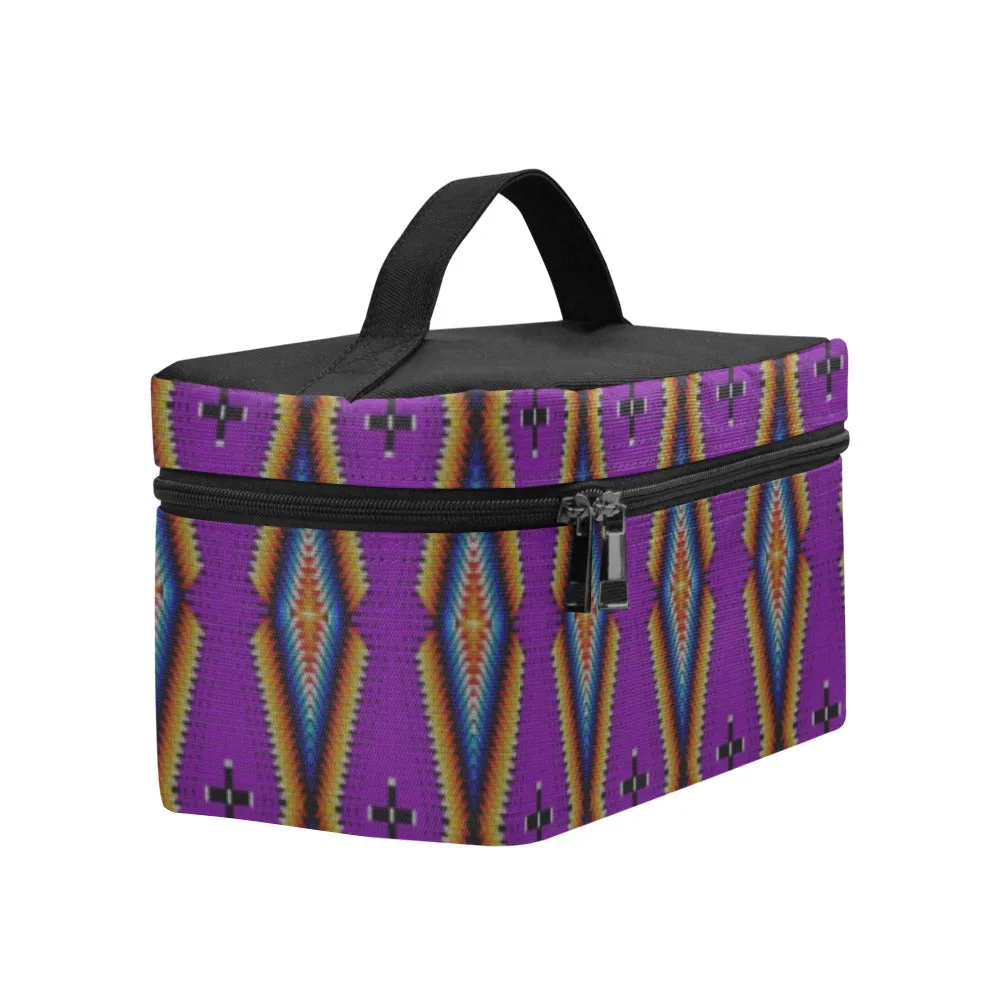 Diamond in the Bluff Purple Cosmetic Bag/Large