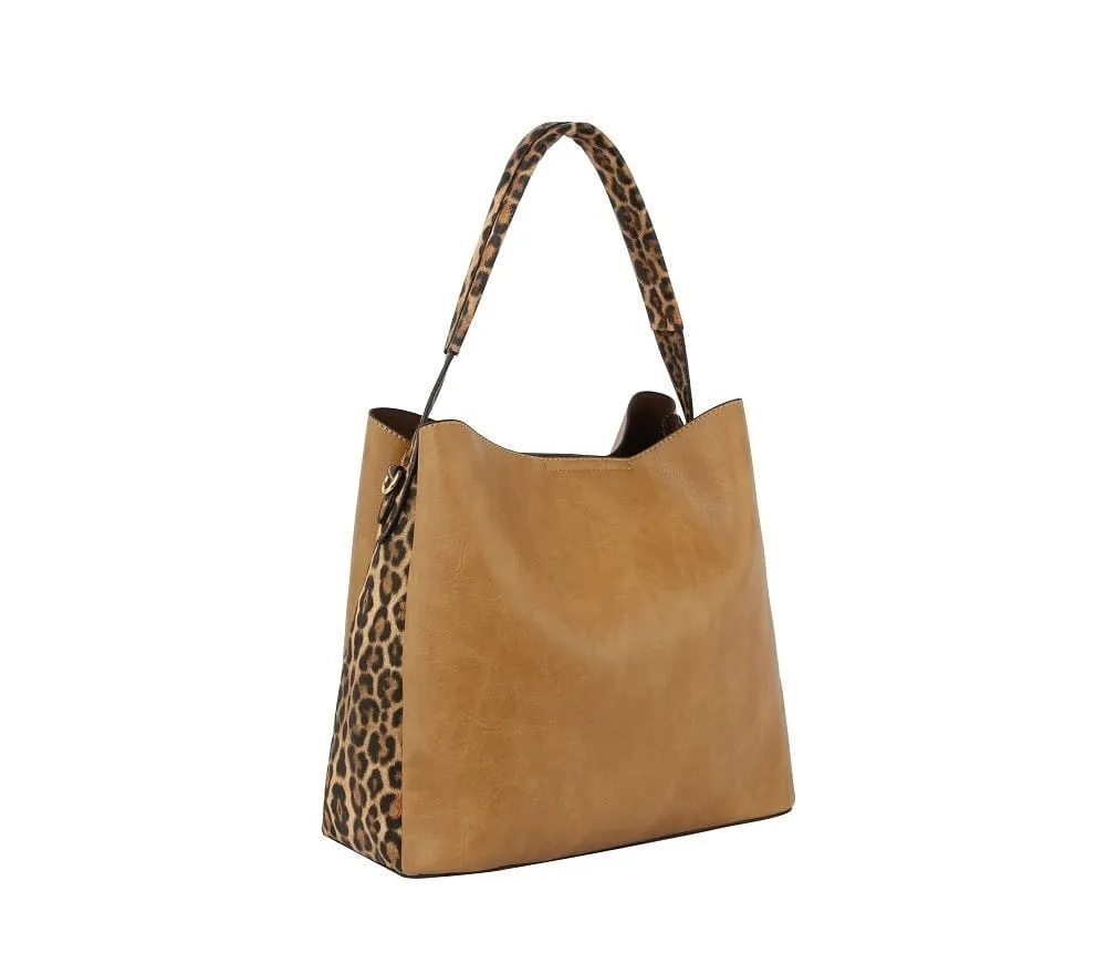 DV0590 Leopard Detail 2-in-1 Shoulder Bag/Crossbody