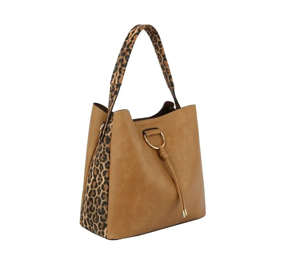 DV0590 Leopard Detail 2-in-1 Shoulder Bag/Crossbody