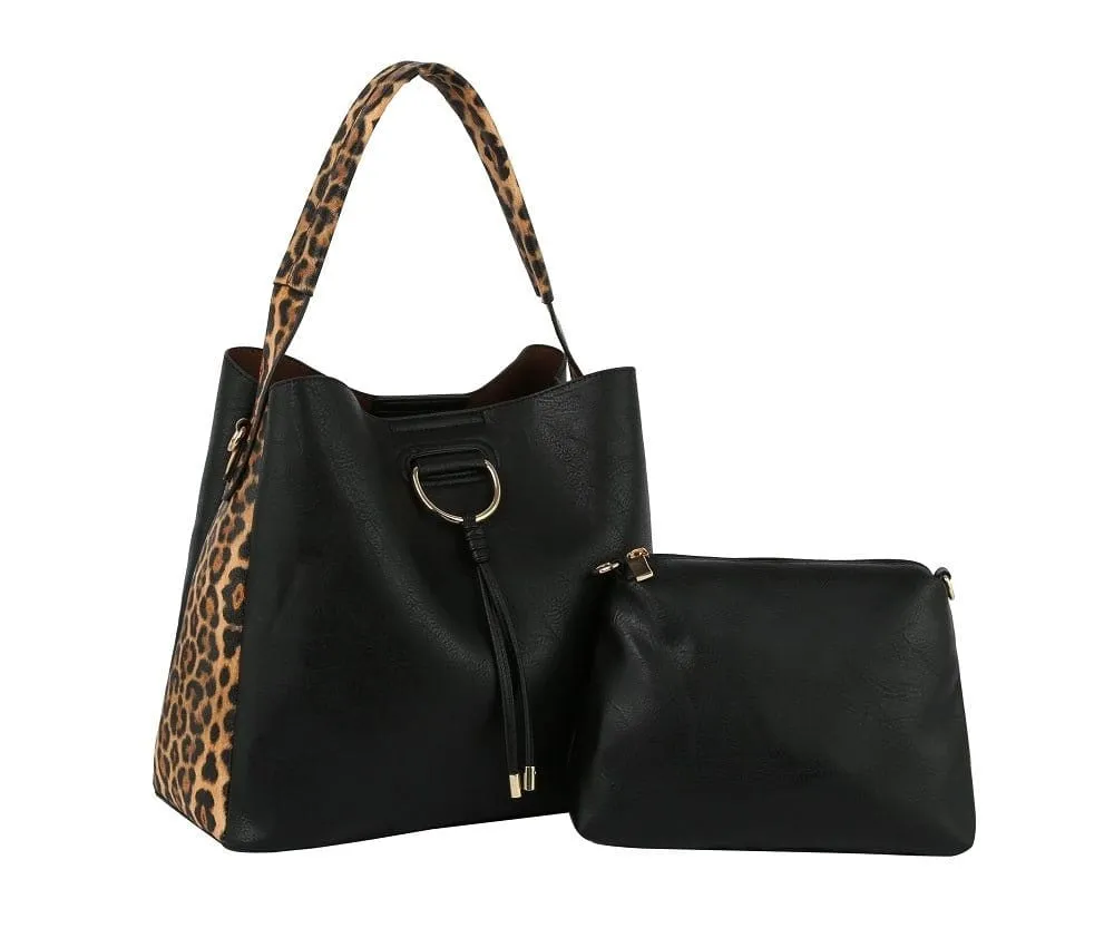 DV0590 Leopard Detail 2-in-1 Shoulder Bag/Crossbody