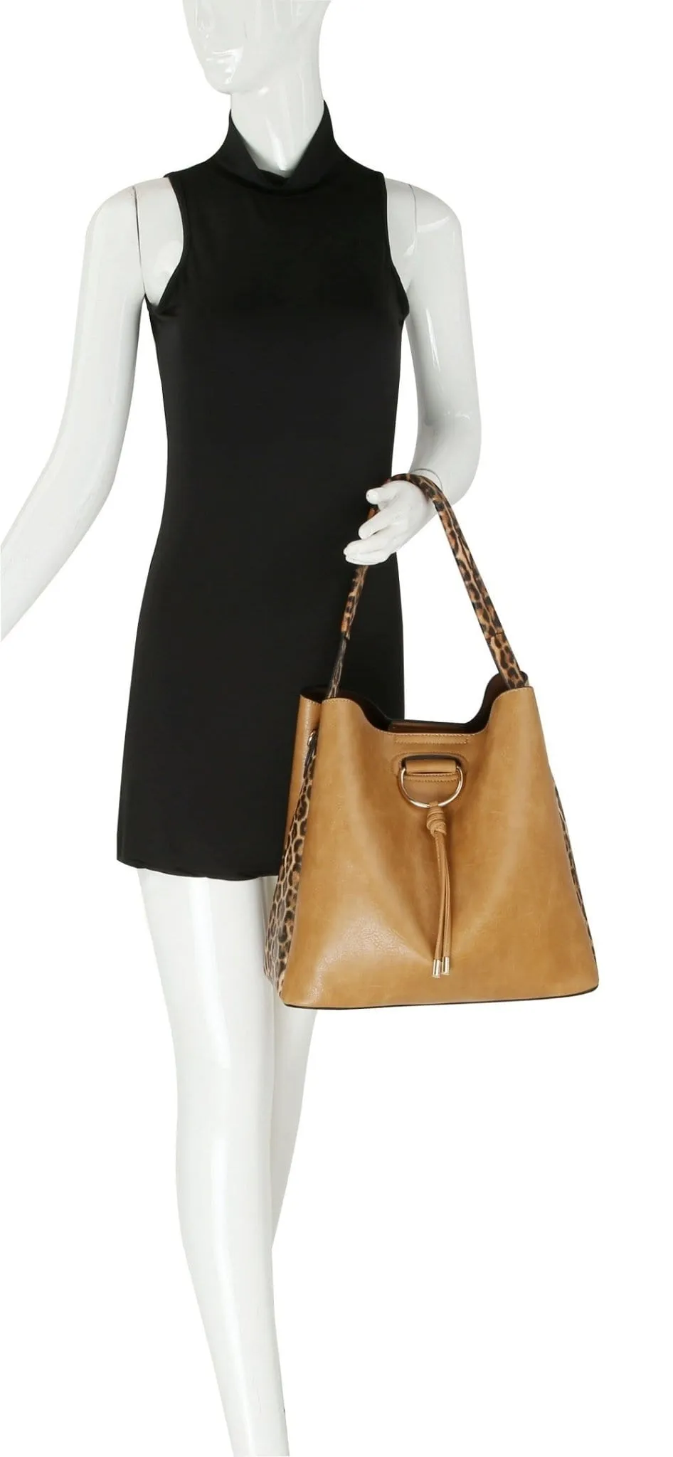 DV0590 Leopard Detail 2-in-1 Shoulder Bag/Crossbody