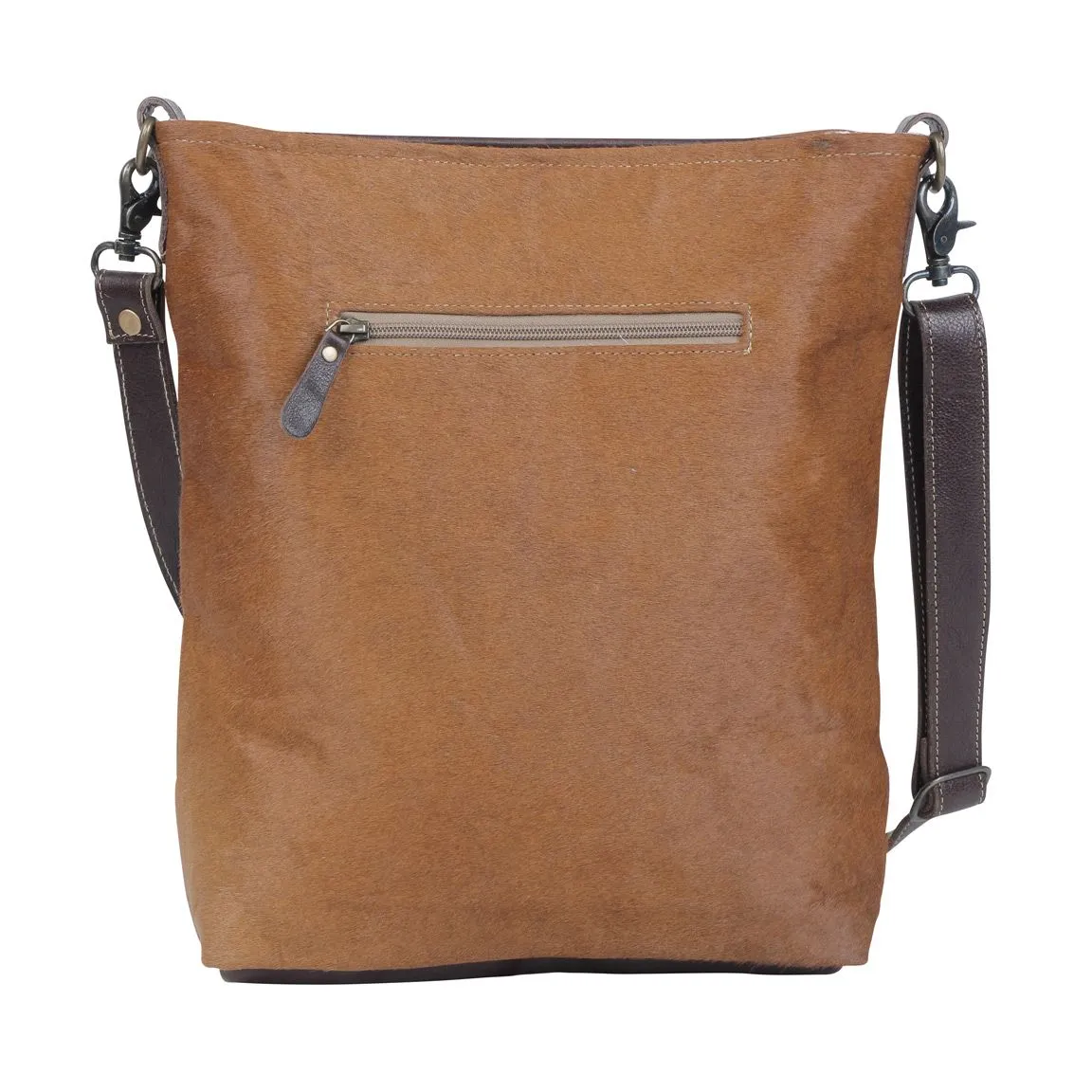 Earthen splashes Hand-Tooled Bag