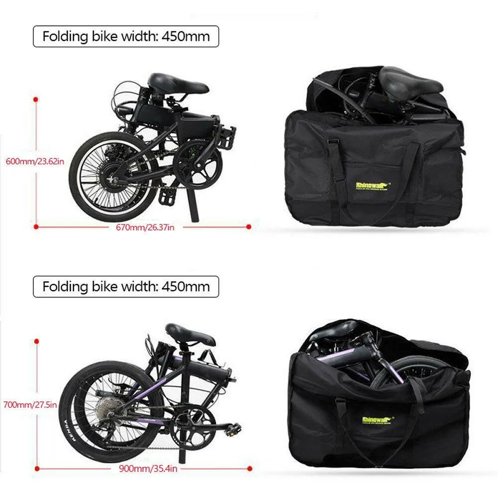 Electric Folding Bicycle Bag Simple Loading Bag Portable Storage Package Lightweight Folding Bike Storage Bag Bicycle Accessory