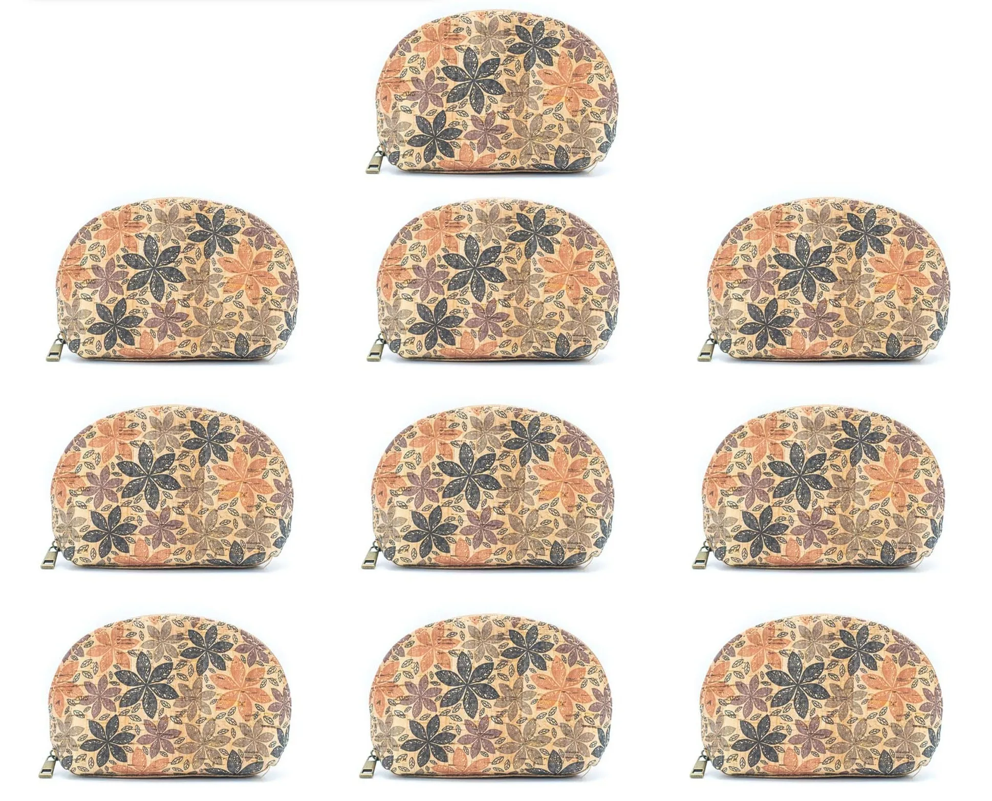 Elliptical Printed Cork Ladies' Coin Purse（10units）BAGD-120