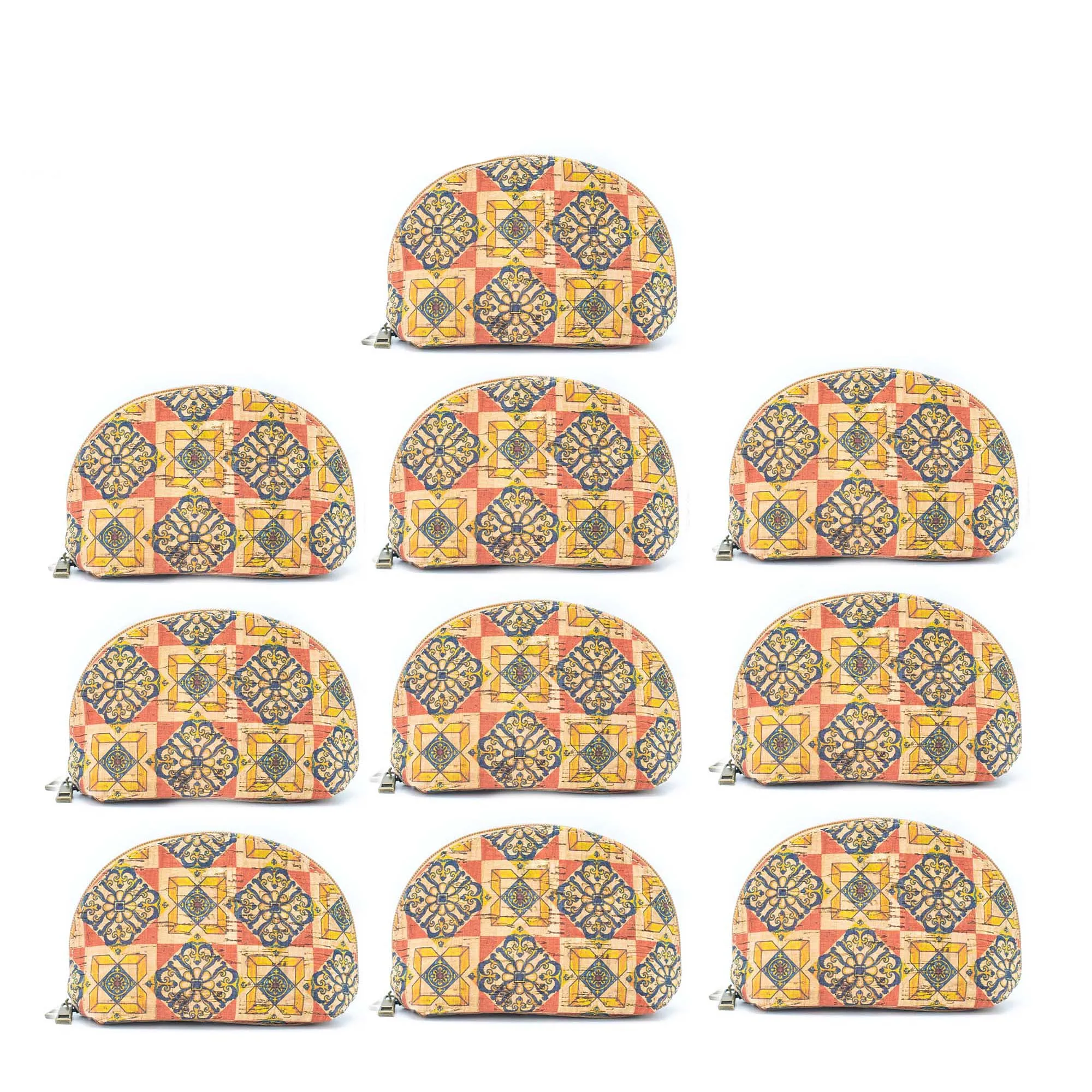 Elliptical Printed Cork Ladies' Coin Purse（10units）BAGD-120