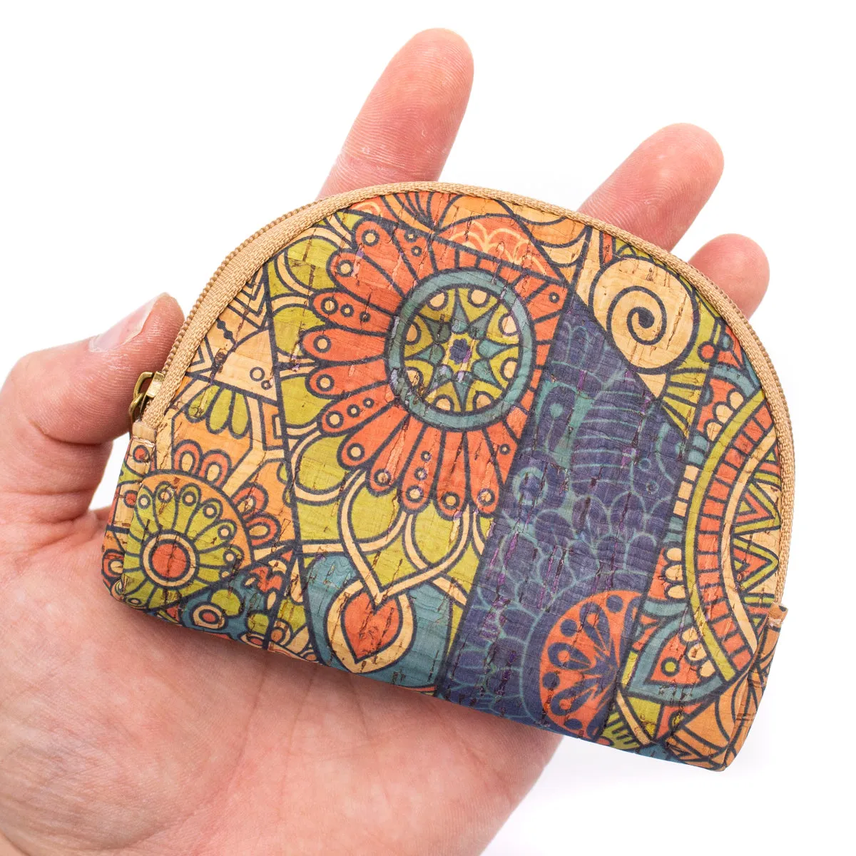 Elliptical Printed Cork Ladies' Coin Purse（10units）BAGD-120