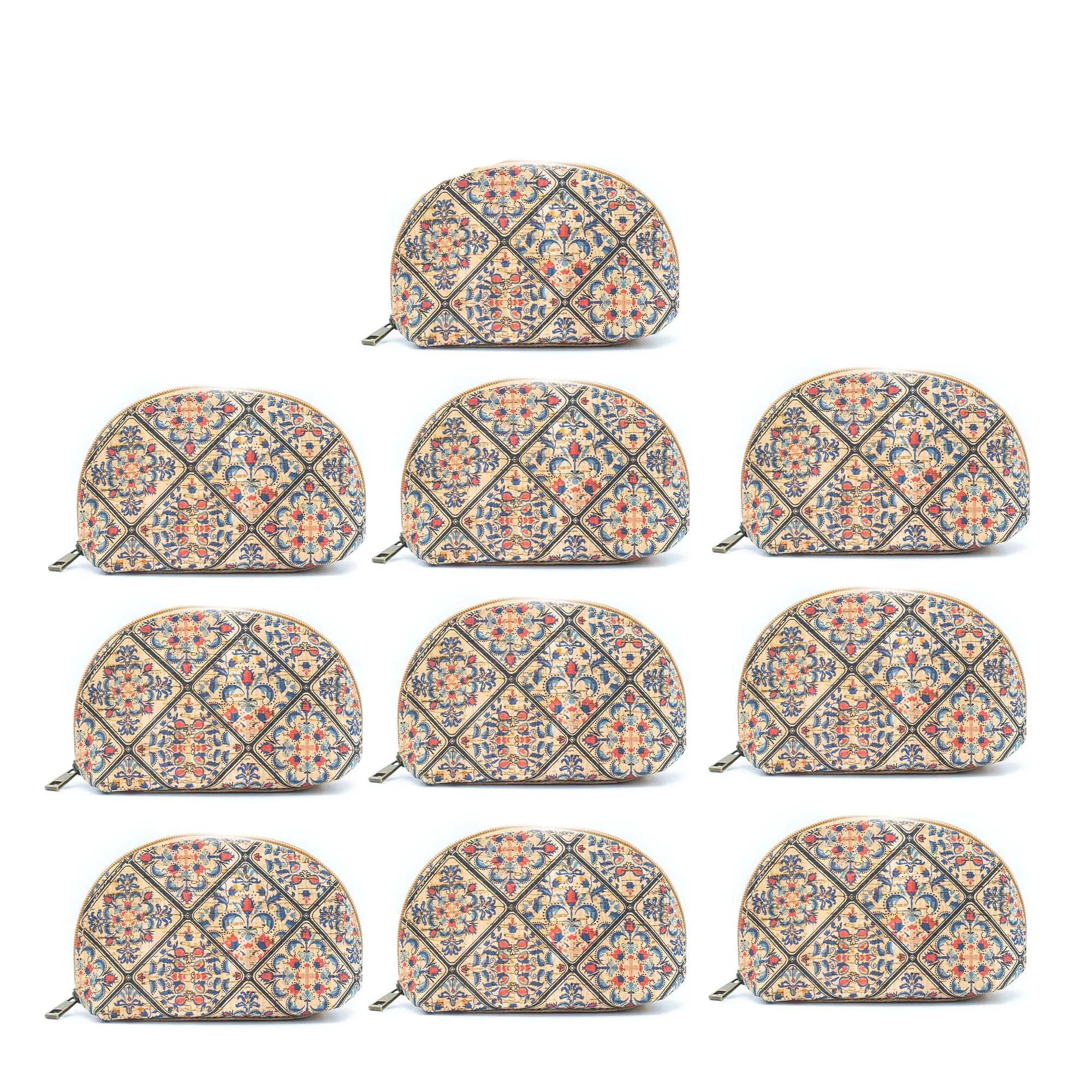 Elliptical Printed Cork Ladies' Coin Purse（10units）BAGD-120