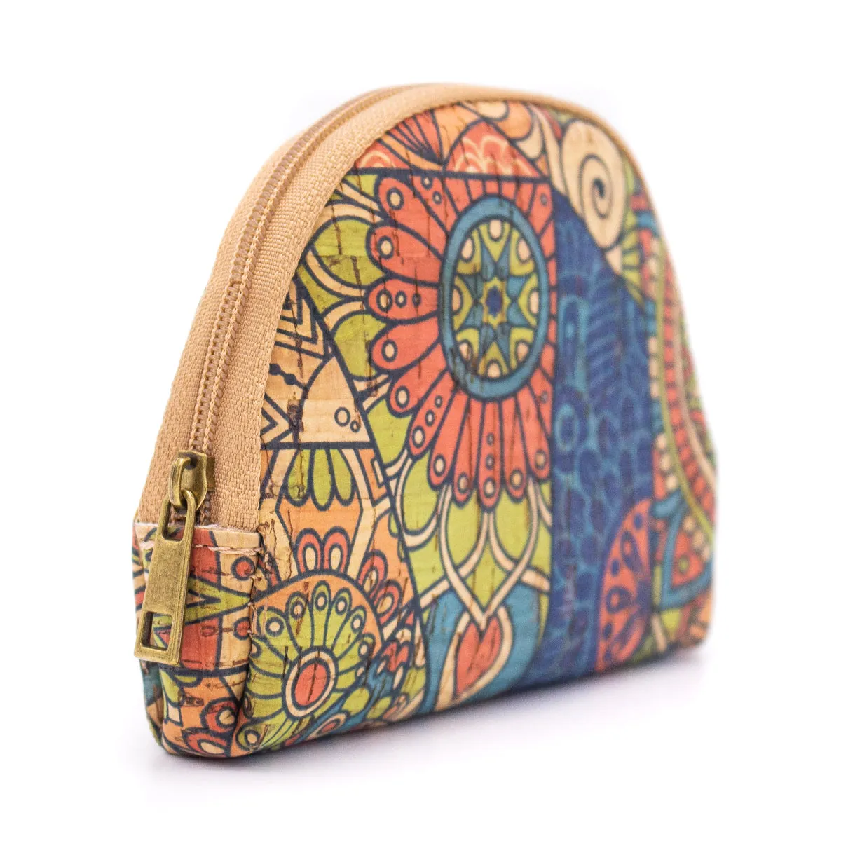 Elliptical Printed Cork Ladies' Coin Purse（10units）BAGD-120