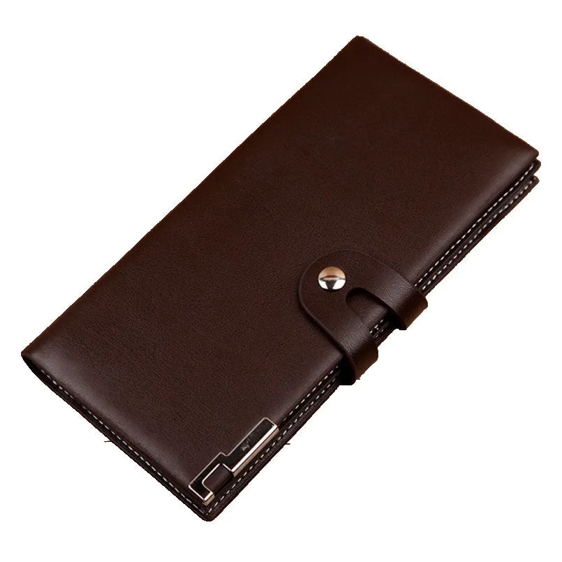 Excellent Quality Hot New Fashion Design Back Men Wallets Long Zipper Brown Purse Women Clutch Carteira Masculina Porte Monnaie