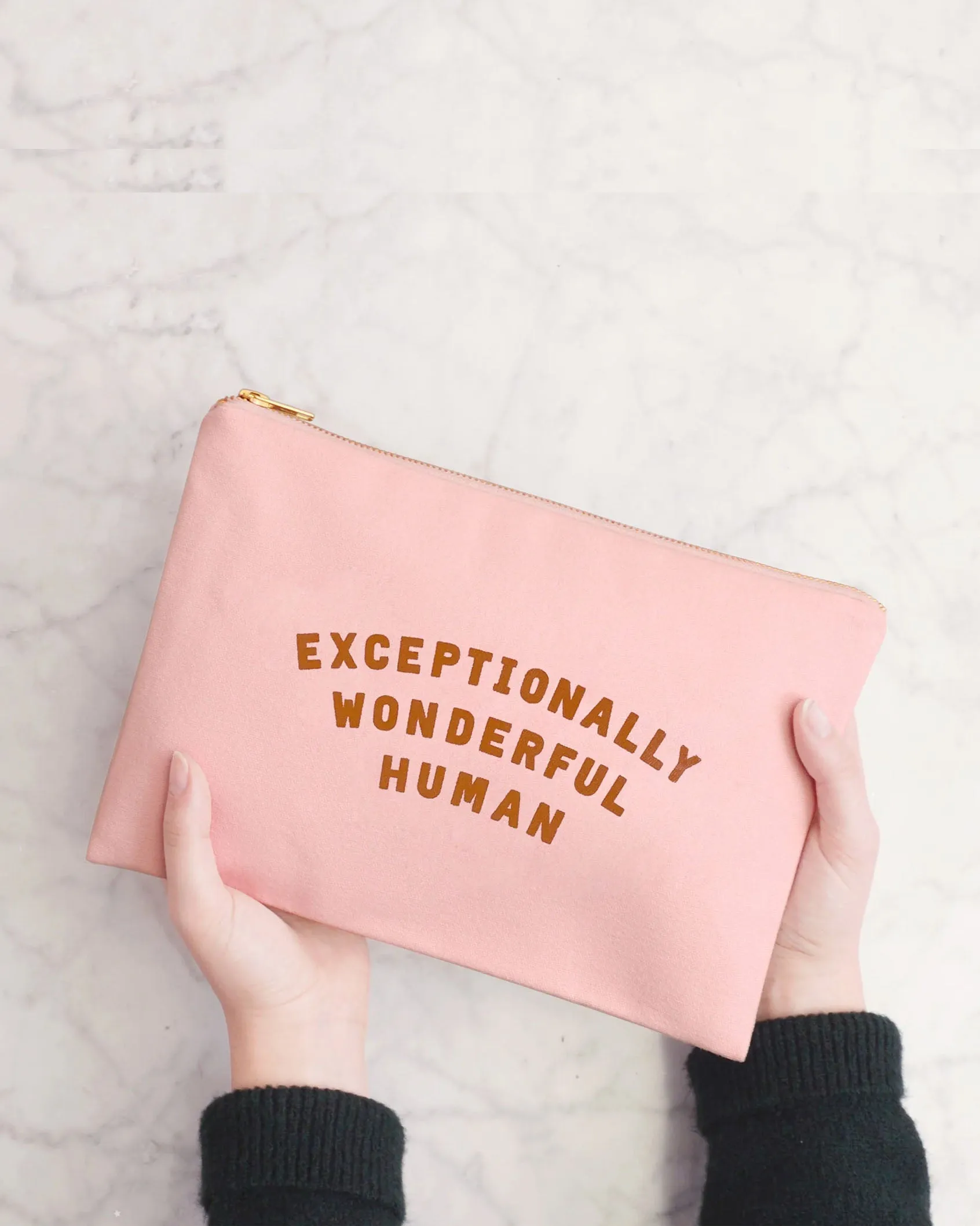 Exceptionally Wonderful Human Zipped Pouch