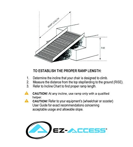 EZ-Access Portable Ramp w/Slip-Resistant Surface, 4 Foot