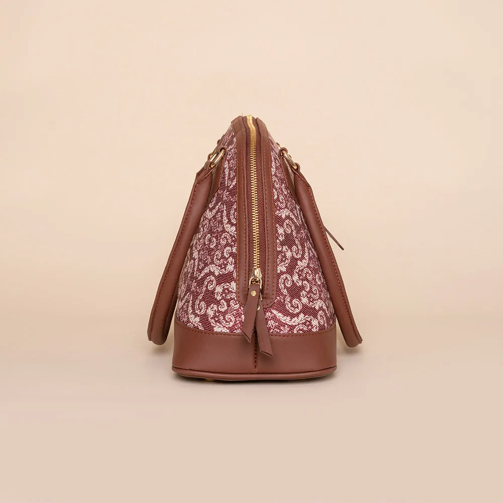 Falaknuma Brown Jali Dome Shaped Bag