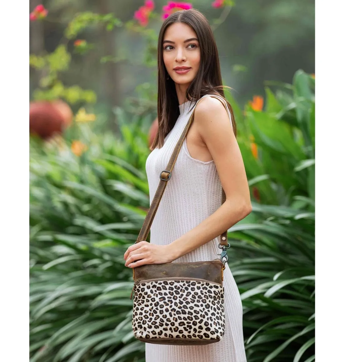 Feline Leather & Hairon Bag