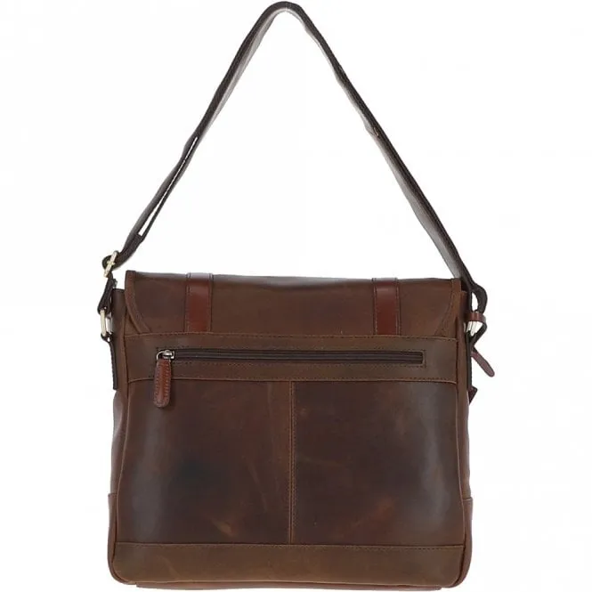 Fenland Cow Oily Leather Messenger Bag