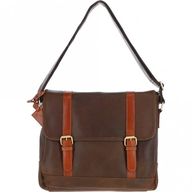 Fenland Cow Oily Leather Messenger Bag