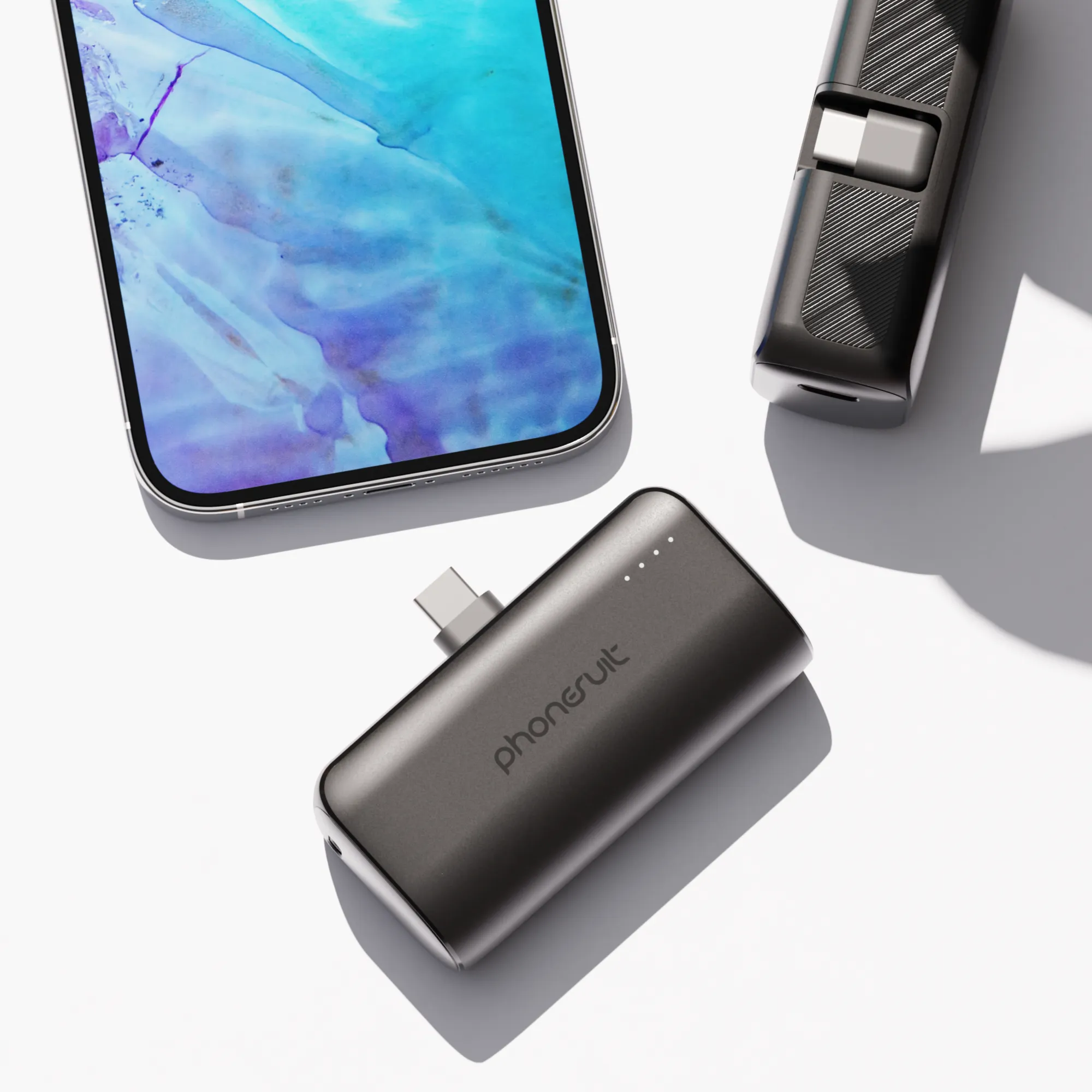 Flex XT | Portable Pocket Charger & Battery Pack | for USB C  | 3 Pack