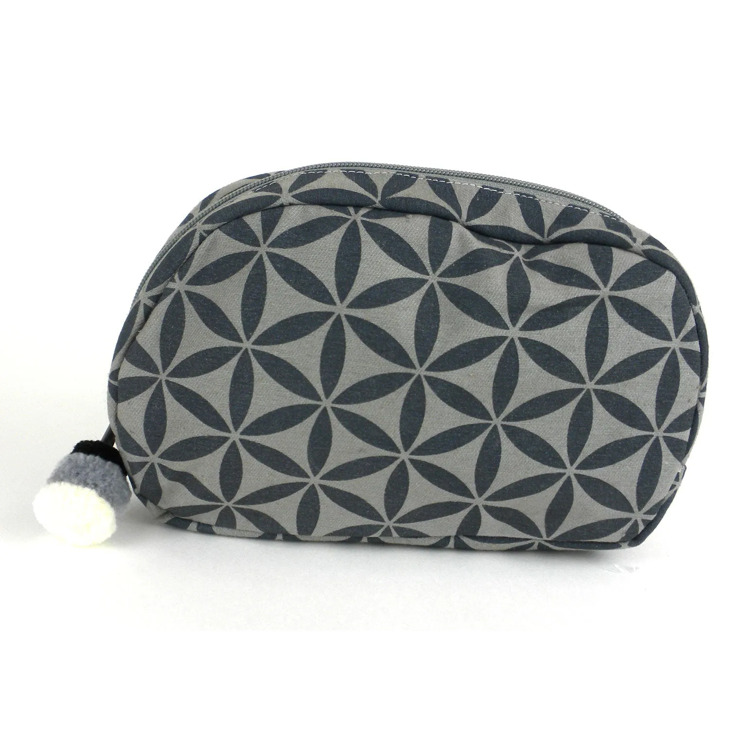 Flower of Life Makeup Bag Grey/Grey/Small Global Groove