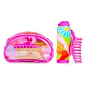 Flowerbomb Set (1x Makeup Eraser Cloth   1x Hair Claw Clip   1x Bag) - 2pcs 1bag