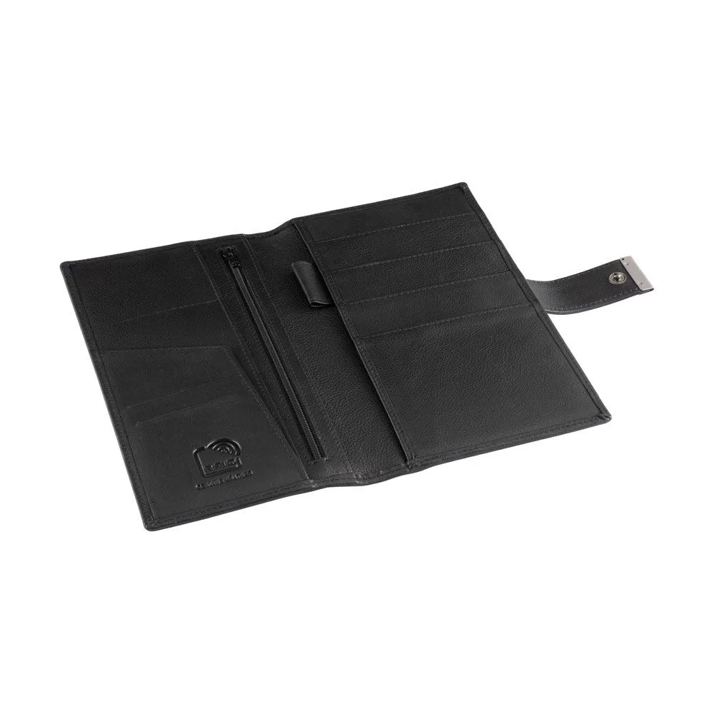 Franco Bonini - 23-01 Leather Family Passport holder - Black