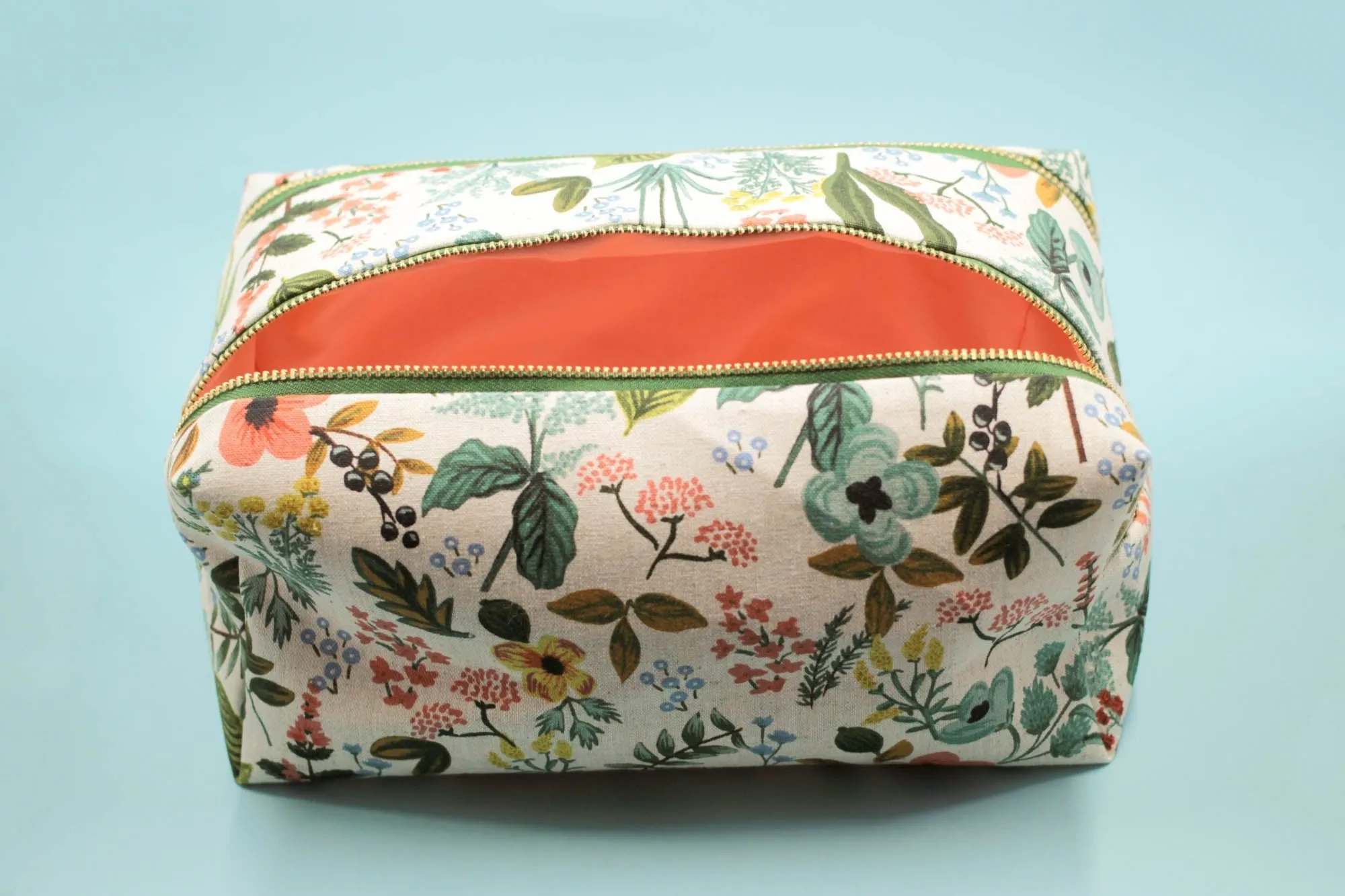 Garden Double Zip Makeup Bag