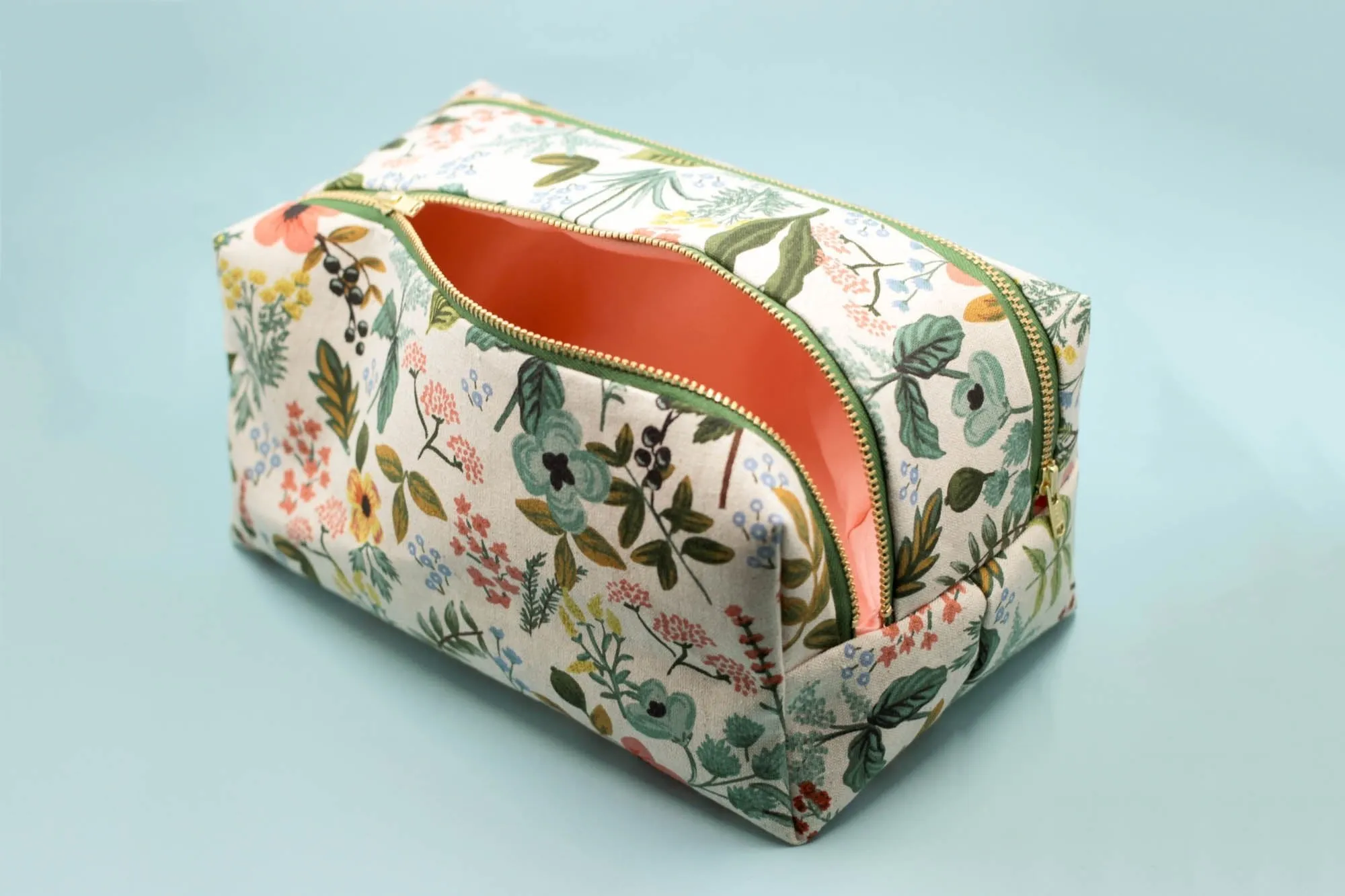 Garden Double Zip Makeup Bag