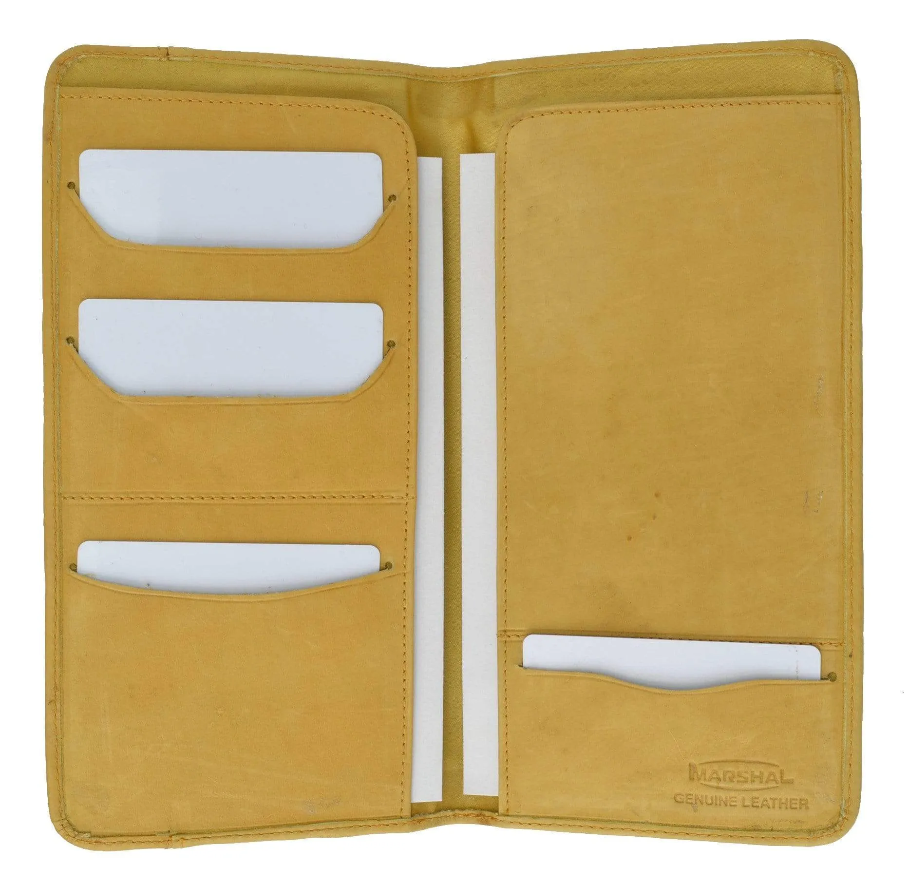 Genuine Leather Boarding Pass and Passport Holder with Credit Card Slots 565 CF (C)