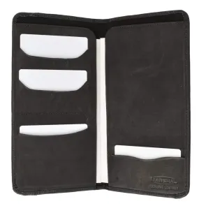 Genuine Leather Boarding Pass and Passport Holder with Credit Card Slots 565 CF (C)