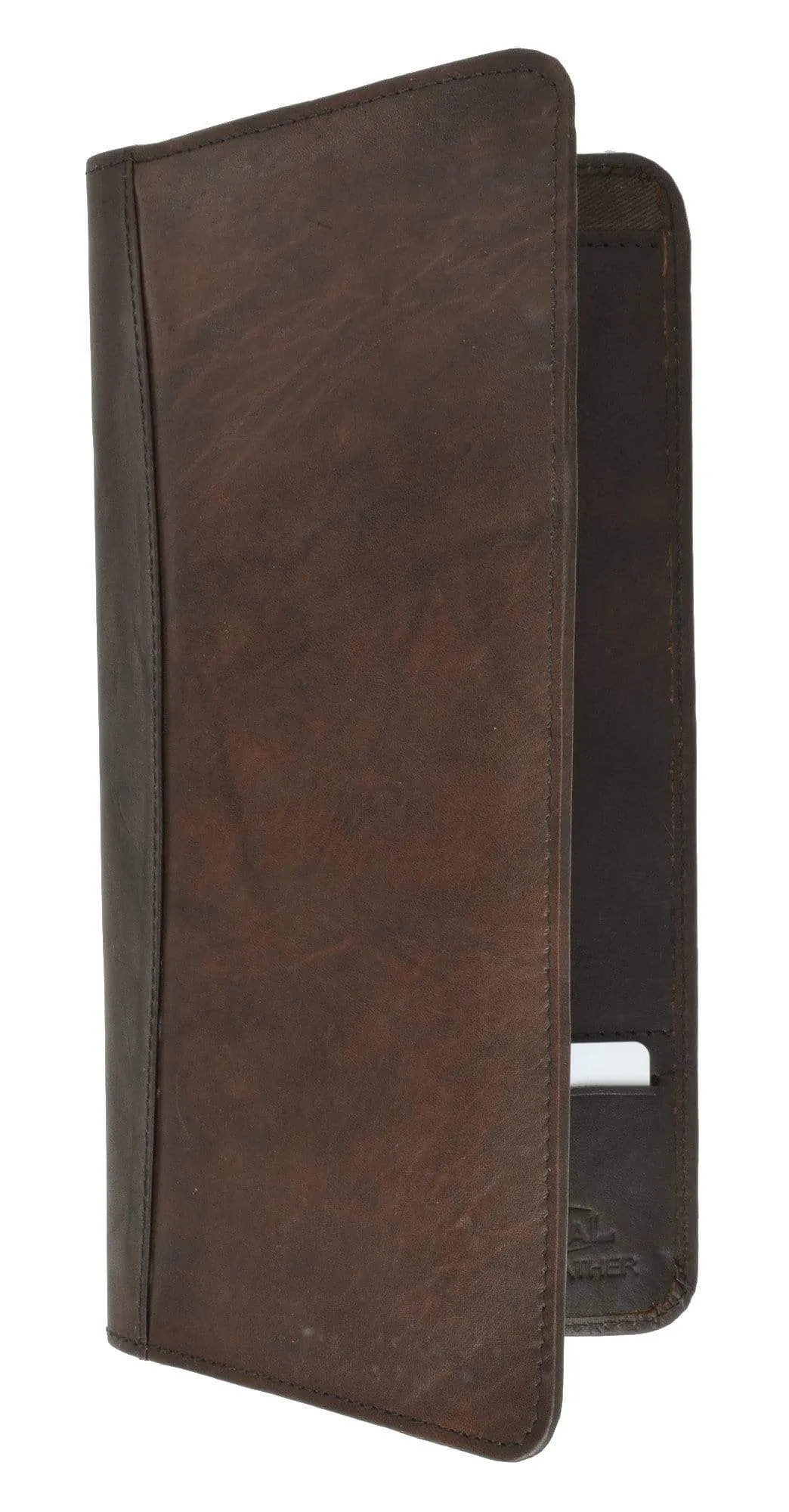 Genuine Leather Boarding Pass and Passport Holder with Credit Card Slots 565 CF (C)