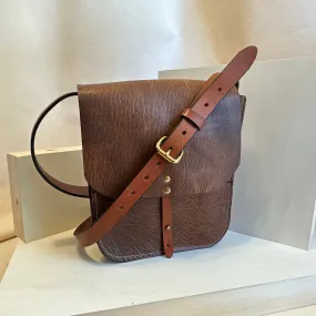 Glazed Bison Forager Large Cross Body Leather Bag