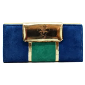 Grande - Blue Green Suede WALLET