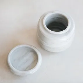 Hand-carved Marble Canister