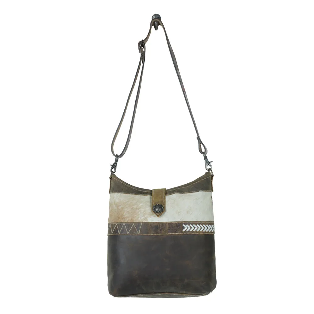 Hazel Hues Leather & Hairon Bag