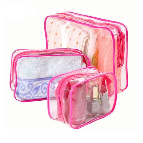 Home Travel Transparent Makeup Bag Toiletries Bag Bath Supplies Storage Bag Waterproof Travel Cosmetic Bag Wash Beauty Kit