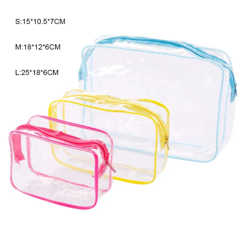 Home Travel Transparent Makeup Bag Toiletries Bag Bath Supplies Storage Bag Waterproof Travel Cosmetic Bag Wash Beauty Kit