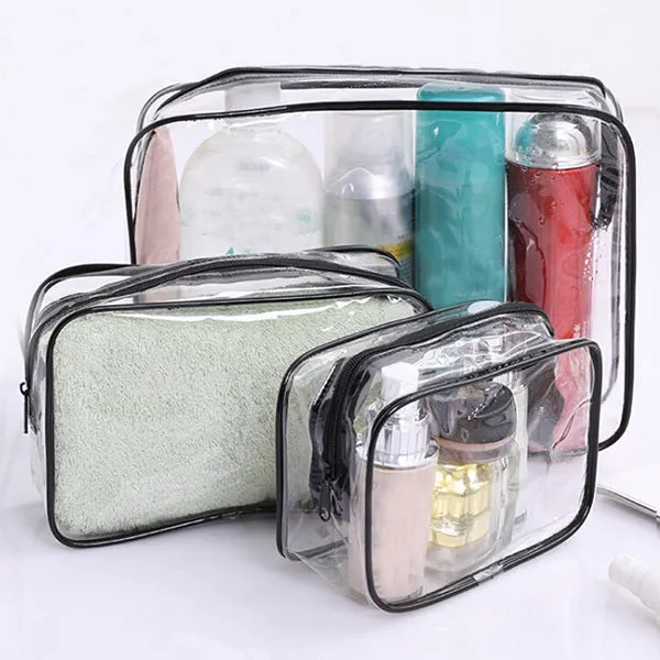 Home Travel Transparent Makeup Bag Toiletries Bag Bath Supplies Storage Bag Waterproof Travel Cosmetic Bag Wash Beauty Kit