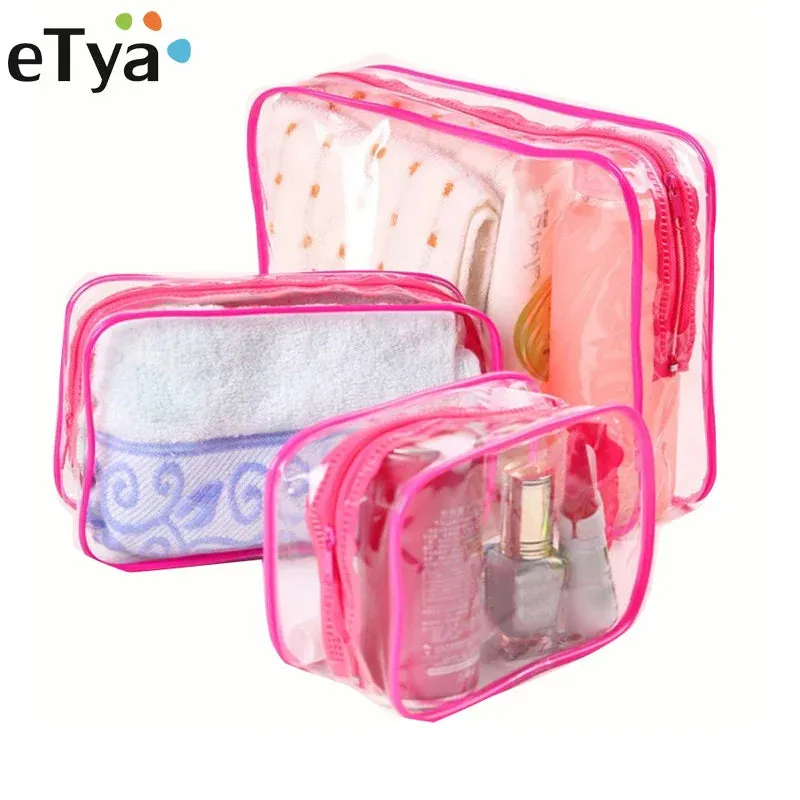 Home Travel Transparent Makeup Bag Toiletries Bag Bath Supplies Storage Bag Waterproof Travel Cosmetic Bag Wash Beauty Kit